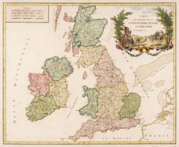 De Vaugondy (Robert). Carte des Grandes Routes D'Angleterre, D'Ecosse et D'Irlande [1757 - 68],