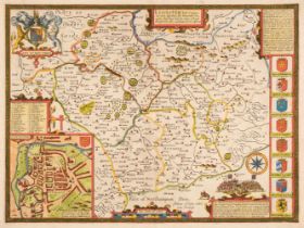 Leicestershire. Speed (John), Leicester both Countye and Citie described..., [1627]