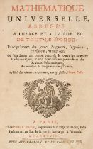 Castel (Louis Bertrand). Mathematique Universelle, 1st edition, 1728