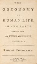 Dodsley, Robert. The Oeconomy of Human Life. In Two Parts, Translated from an Indian Manuscript,