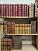 Bindings. 41 volumes of 19th century leather bindings