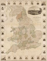 England & Wales. Seaton (Edward), This New Map of England & Wales..., circa 1838