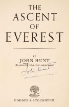 Hunt (John). The Ascent of Everest, 1st edition, signed, London: Hodder & Stoughton, 1953