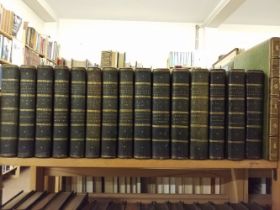 Bindings. Approximately 105 volumes of 19th century leather bound literature