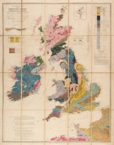 British Isles. Phillips, (John), Geological Map of the British Isles, 1862