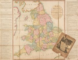 England & Wales. Wallis's Tour Through England and Wales, A New Geographical Pastime, 1794