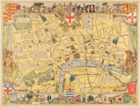 London & The River Thames. A collection of 22 folding maps, 19th & early 20th century