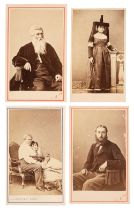 Cartes de Visite. An album containing approximately 110 window-mounted carte-de-visite portraits