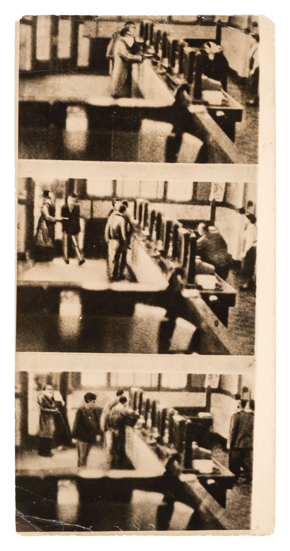 Cleveland Bank Robbery. Three film stills of a bank robbery at St Clair Savings and Loan Company