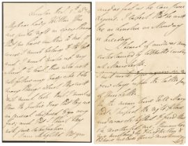 Wellesley (Arthur, 1769-1852). Autograph Letter Signed, ‘W’, London, 5 December 1834