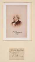 Barnum (Phineas T., 1810-1891). Autograph Signature, London, 1890
