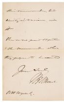 Brunel (Isambard Kingdom, 1806-1859). Autograph Letter Signed, 'I. K. Brunel', 17 October 1857