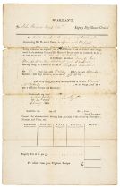 Wellesley (Arthur, 1769-1852) .Document Signed, ‘Wellington’