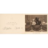 George VI (1895-1952) & Elizabeth (1900-2002). Christmas card [for 1945]