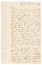Peninsular War. Autograph Letter Signed, ‘John Campbell’, Oporto, 27 March 1809