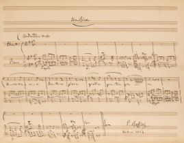 Rossini (Gioachino Antonio, 1792-1868). Autograph Musical Manuscript of 'Un Rien'