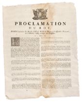 Louis XVI (King of France, 1774-1792). Proclamation du Roi..., 1789