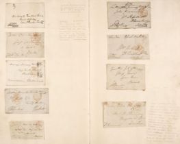 Dickens (Charles, 1812-1870). Free front envelope panel signed, 'Charles Dickens', c. 1840