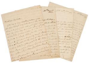 Military Letters. A group of 4 Autograph Letters Signed, 1804-1842