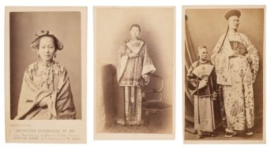 Chang Woo Gow (1847-1893). A group of 5 identical albumen print cartes de visite of Chang Woo Gow