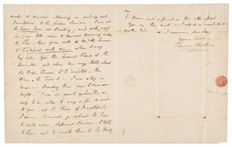 Clarkson (Thomas, 1760-1846). Autograph Letter Signed, 'Thomas Clarkson', Reading, 18 January 1824