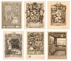 Bookplates. A collection of 46 bookplates engraved by John Augustus Charles Harrison (1872-1955)