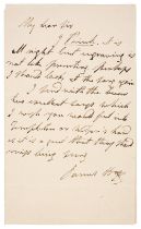 Hogg (James, 1770-1835). Autograph Letter Signed, ‘James Hogg’, no place, no date, c. 1831