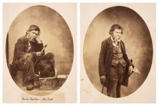 Carolan (Owen). Two portraits of an Irish tinker by an unidentified photographer, 1870s