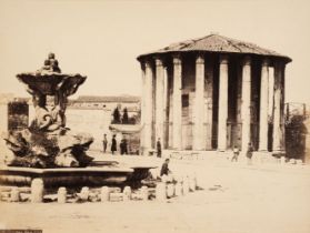 Italy. A collection of 24 large-format views of Rome by Altobelli and Molins, c. 1870s