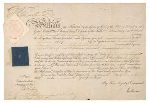 William IV (1765-1837). Document Signed, 'William R', Saint James's, 16 December 1831