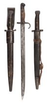 Bayonet. British 1888 pattern Mk II Lee Metford rifle bayonet