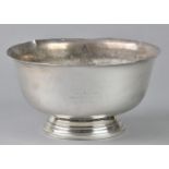 Concorde. Sterling silver presentation bowl