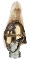 Royal Irish, 4th Dragoon Guards Parade Helmet, 1871 Pattern