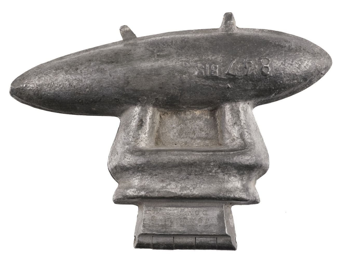 Airship Moulds. An Edwardian alloy airship chocolate mould, circa 1900 - Image 2 of 2