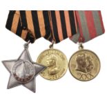 WWII Russian medals awarded to Private Gulayev Aleksei Grigoreyevich, 10th Guards Airborne Division