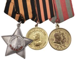 WWII Russian medals awarded to Private Gulayev Aleksei Grigoreyevich, 10th Guards Airborne Division