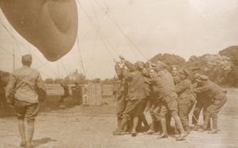 WWI Postcards. An album of WWI period British and French postcards and real photographs (appro.