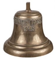 Ship's Bell. WWII bronze Trinity House ship's bell, dated 1945