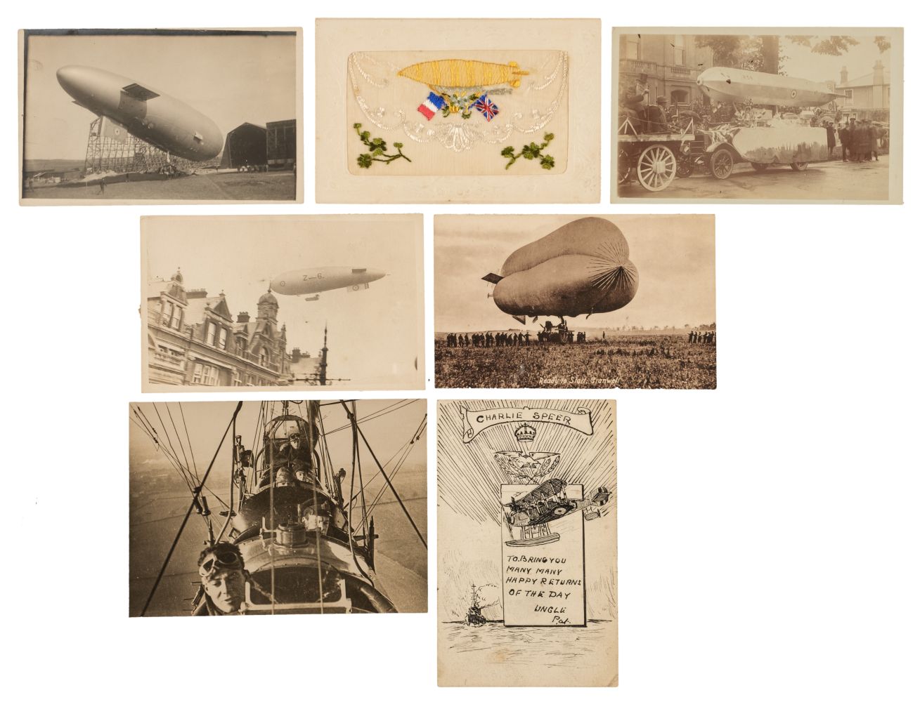 Royal Naval Air Service. A collection of approximately 250 postcards, early 20th-century