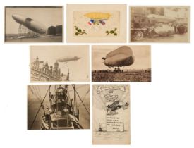 Royal Naval Air Service. A collection of approximately 250 postcards, early 20th-century