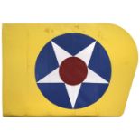 American Air Force aircraft rudder and one other