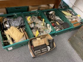 Aircraft Spares. WWII and later aircraft spares (4 boxes)