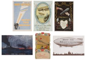 Airship Postcards. Airship postcards circa 1910-1930