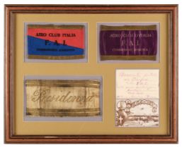 Italian Aviation. Italian aero club armbands, circa 1908-1911