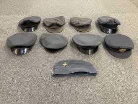 RAF No 1 dress officer's cap, post WWII period and other hats
