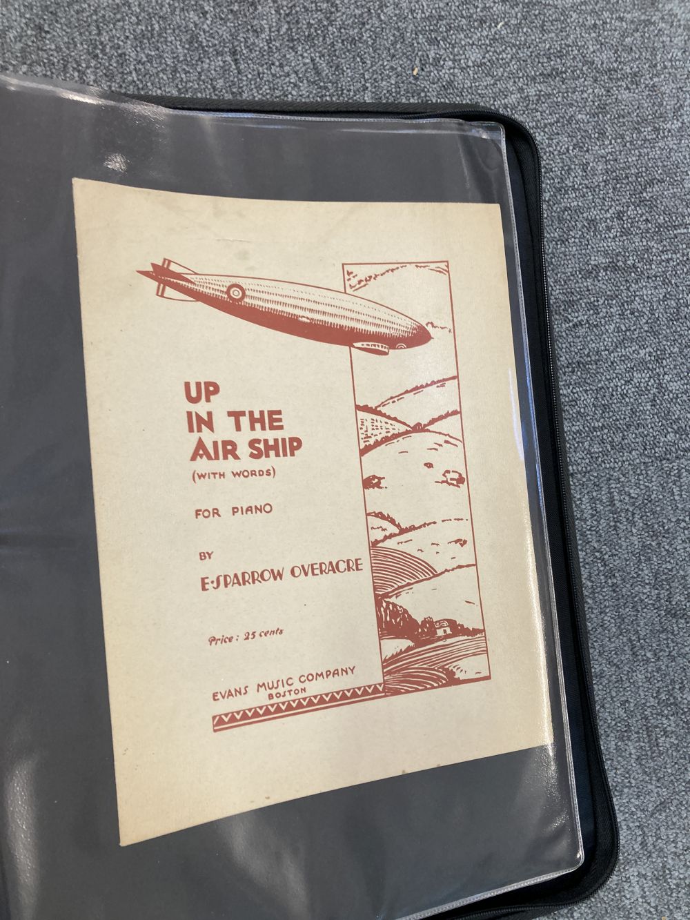 Sheet Music. Approx. 100 pieces of sheet music with an aviation theme, lmid 19th-early 20th c. - Image 10 of 17