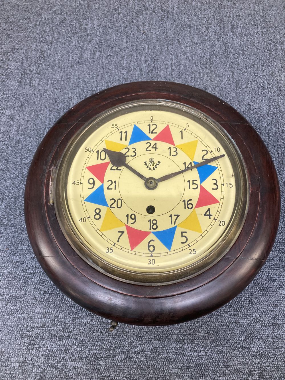 Sector Clock. WWII RAF sector wall clock, smaller version, - Image 2 of 9