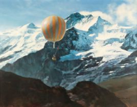 Grant (Donald, 1930-2001). Ballooning, oil on canvas