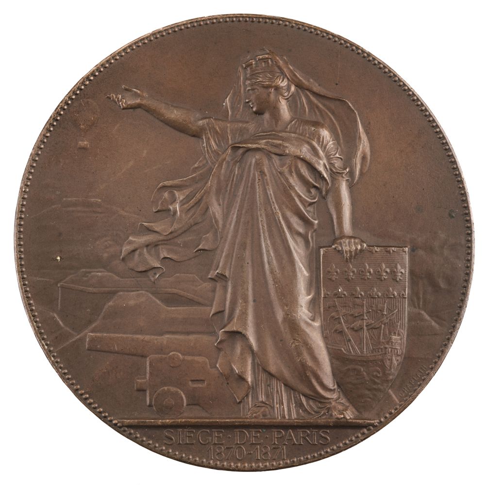 Ballooning Medals. The Siege of Paris, Balloon and Pigeon Postage Medal, bronze, 1870-1871 - Image 2 of 2