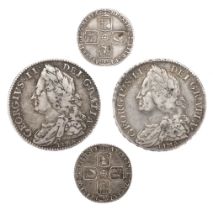 George II (1727-1760). Halfcrown 1746 and other coins